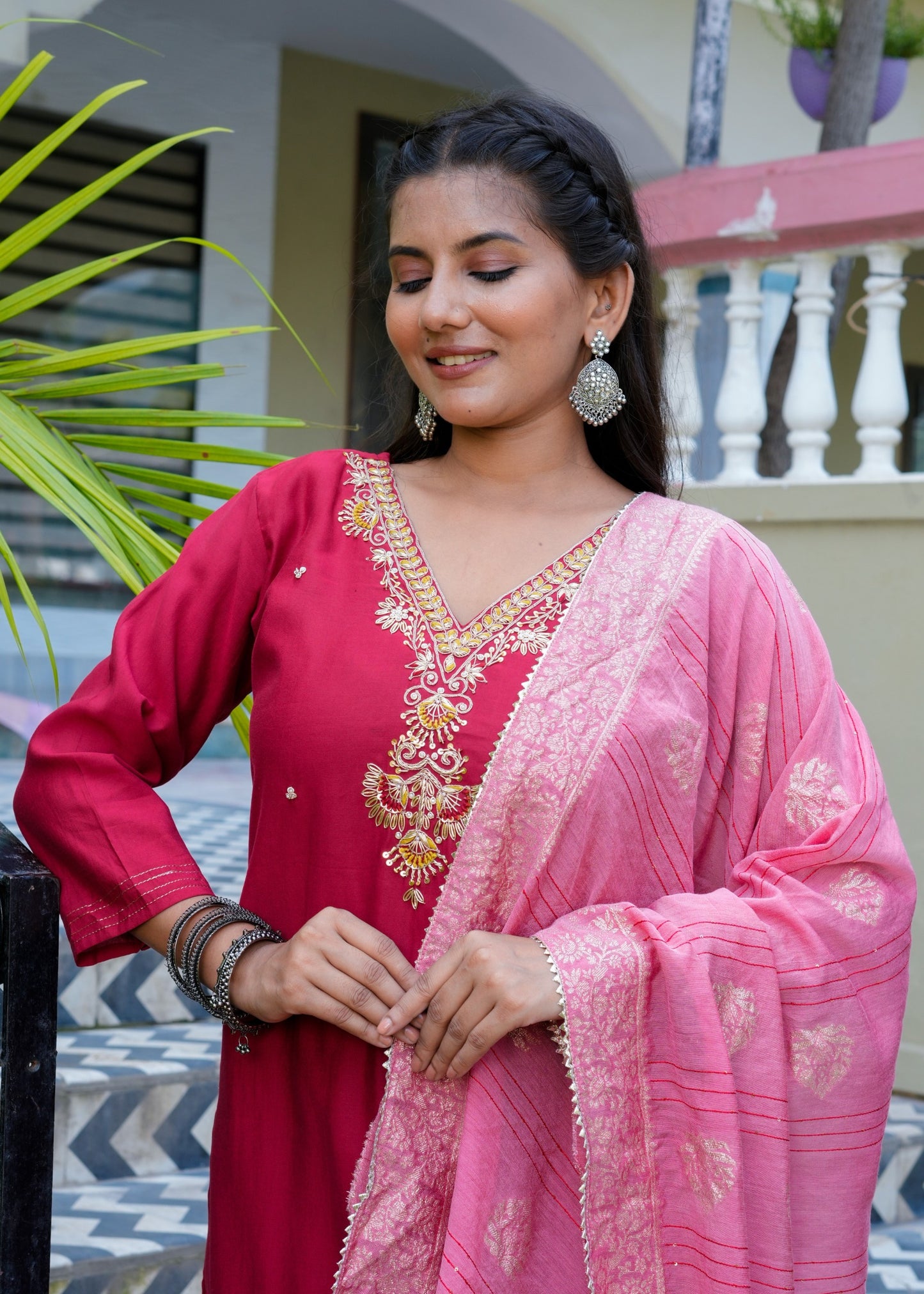 Stunning Red Salwar Suit