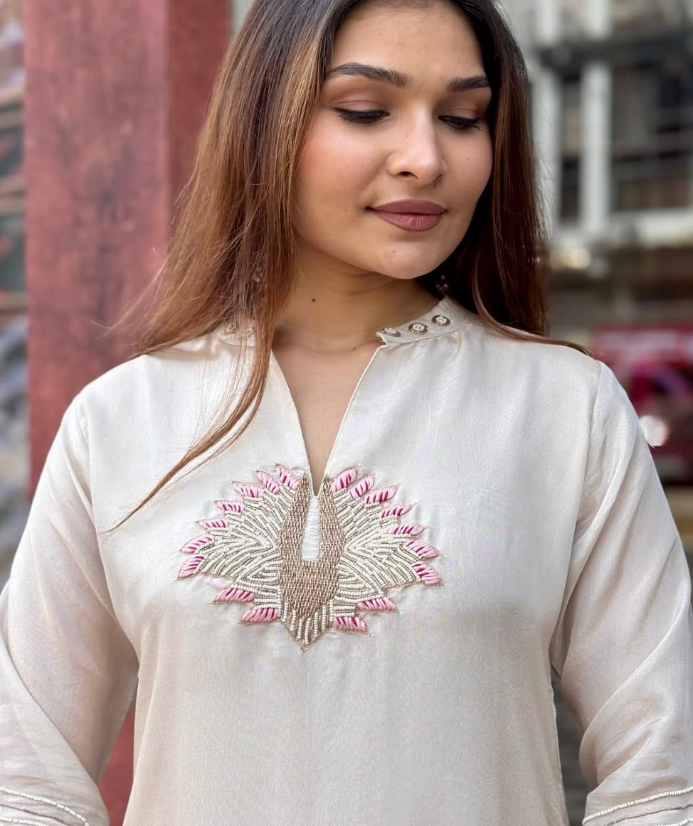 Shimmer Tissue Palazzo Suit